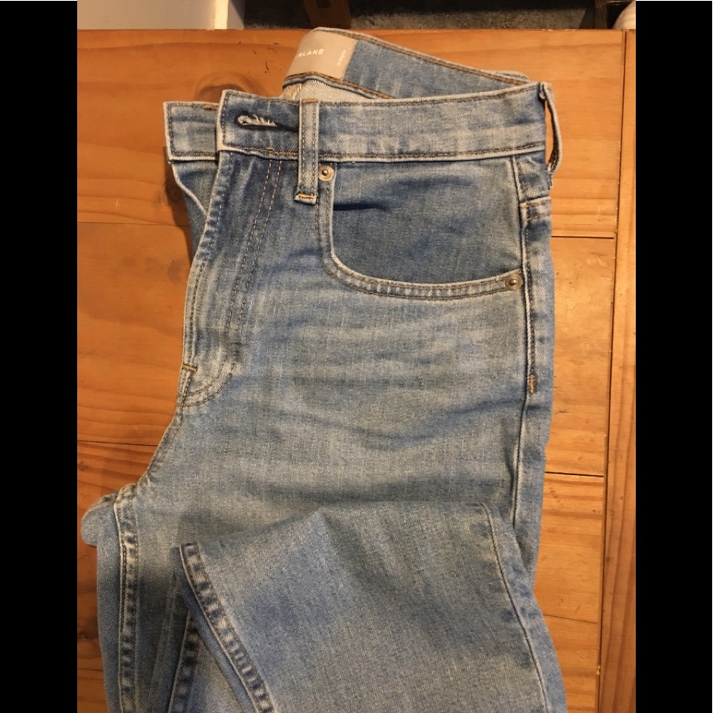 Everlane “cheeky straight” light blue denim